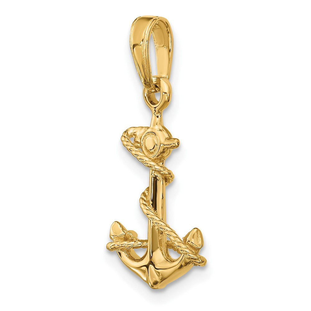 Gold Polished Anchor Pendants