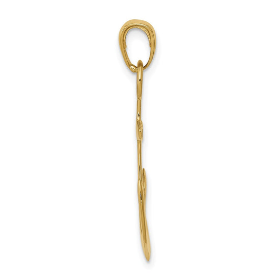 Gold Polished Anchor Pendants