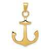 Gold Polished Anchor Pendants