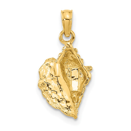 Gold Polished Sea Shell Pendants