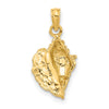 Gold Polished Sea Shell Pendants