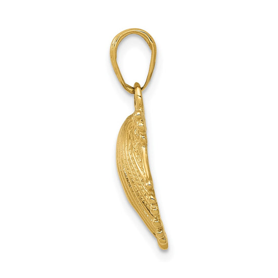 Gold Polished Sea Shell Pendants