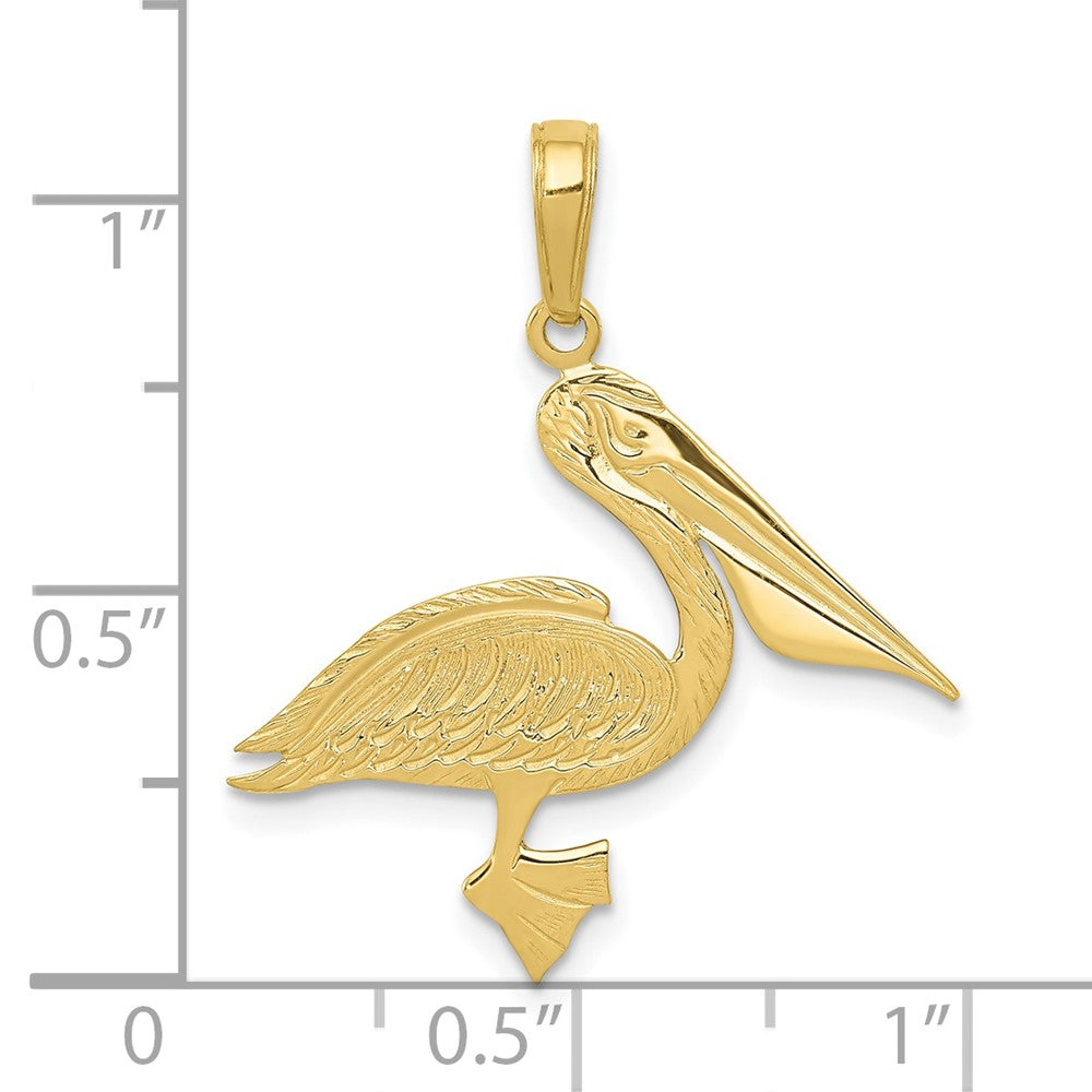 Gold Polished Pelican Pendants