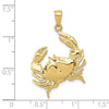 Gold Polished Crab Pendants