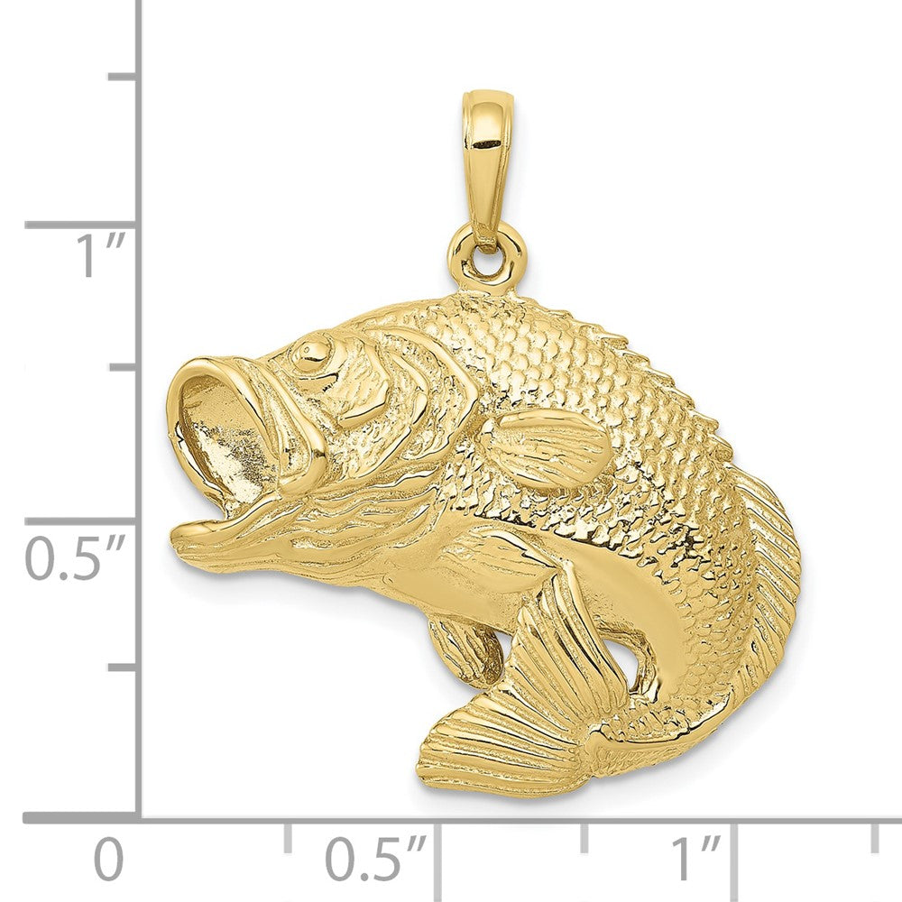 Gold Polished Fish Pendants