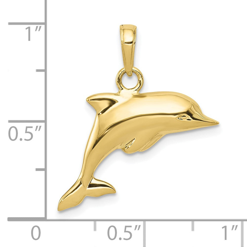 Gold Polished Dolphin Pendants