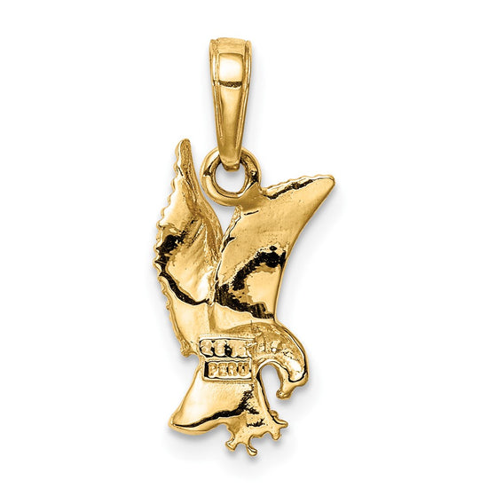 Gold Polished Eagle Pendants