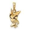 Gold Polished Eagle Pendants