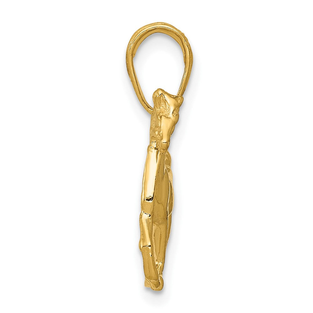 Gold Polished Horse Pendants