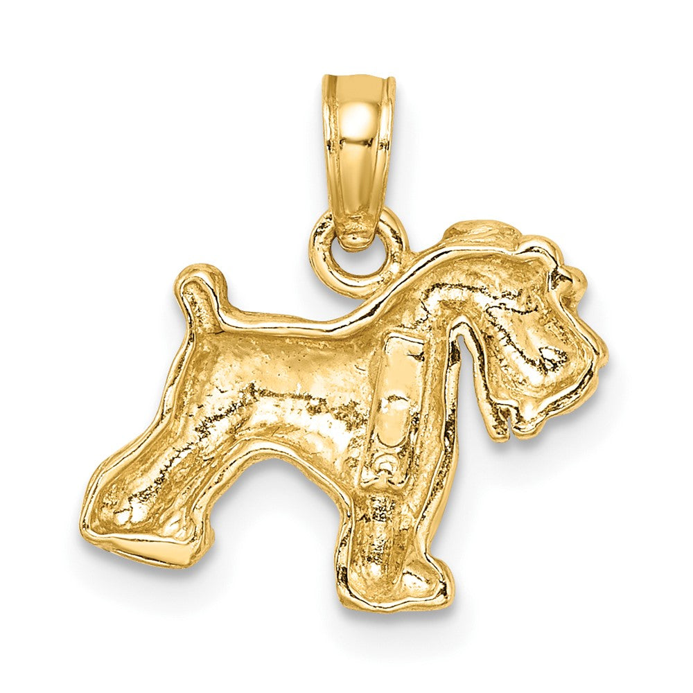 Gold Polished Dog Pendants