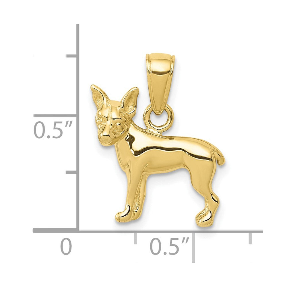 Gold Polished Dog Pendants