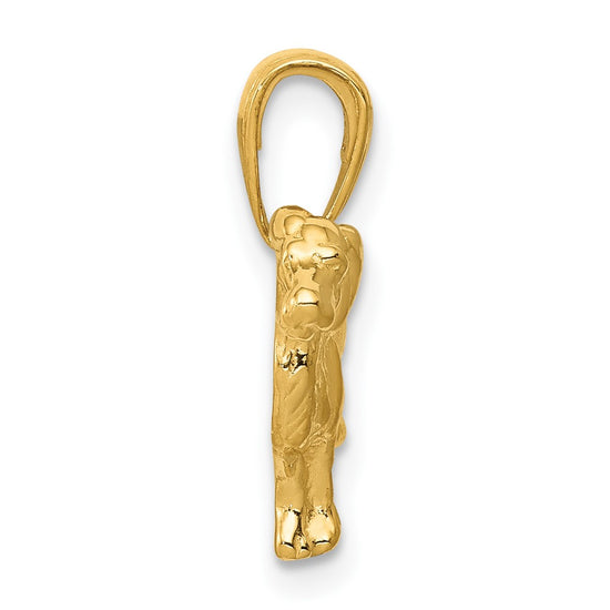 Gold Polished Dog Pendants