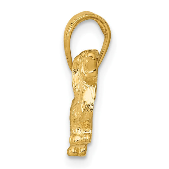 Gold Polished Dog Pendants