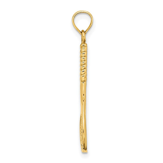 10K 3-D Tennis Racquet Pendant