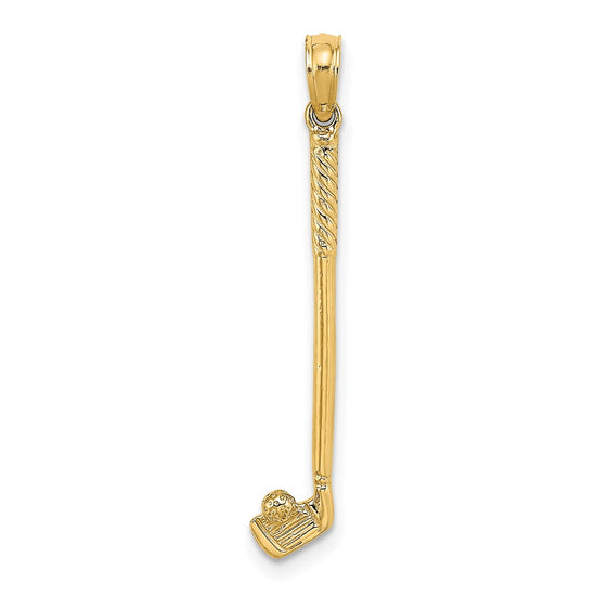 Gold Polished Golf Pendants