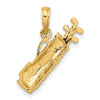 Gold Polished Golf Pendants