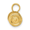 Gold Polished Barbell Pendants