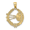 Gold Polished Dartboard Pendants