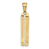Gold Polished Snow Skiing Pendants