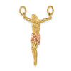 Gold Oval Corpus Pendants