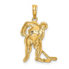 Gold Polished Hockey Pendants