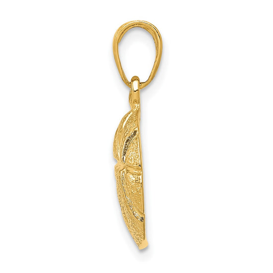 Gold Polished Basketball Pendants