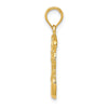 Gold Polished Basketball Pendants