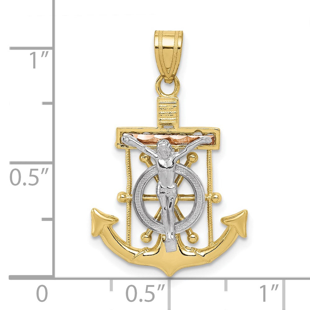 Gold Mariner Crucifix Pendants