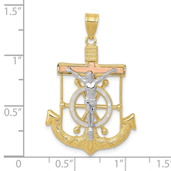Gold Mariner Crucifix Pendants