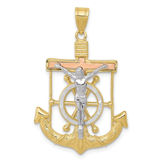 Gold Mariner Crucifix Pendants