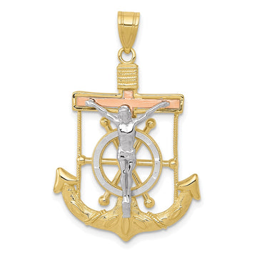 Gold Mariner Crucifix Pendants
