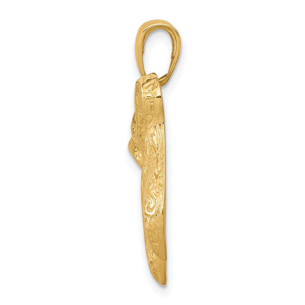 Gold Textured Chai Pendants