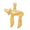 Gold Textured Chai Pendants