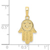 Gold Hamsa Star of David Pendant