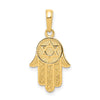Gold Hamsa Star of David Pendant
