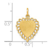 10k Heart Charm