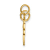 Gold Break-apart Heart and Key Charm