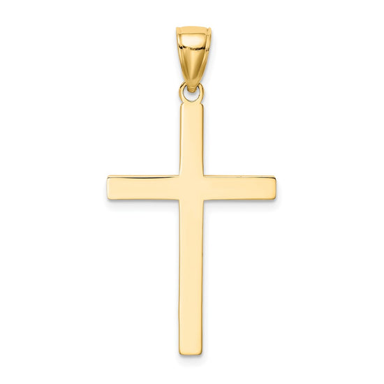 10k Polished Cross Pendant