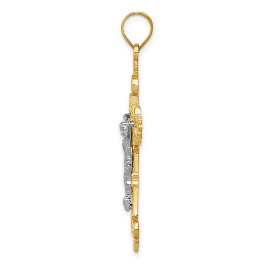 Gold INRI Crucifix Pendants