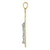 Gold Two-tone Crucifix Pendant