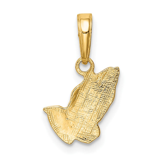 Gold Praying Hands Pendants
