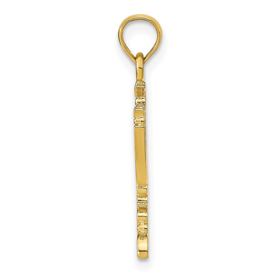 10K Menorah Pendant