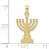 10K Menorah Pendant