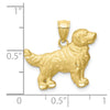 Gold Polished Dog Pendants