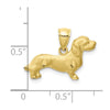 Gold Polished Dog Pendants