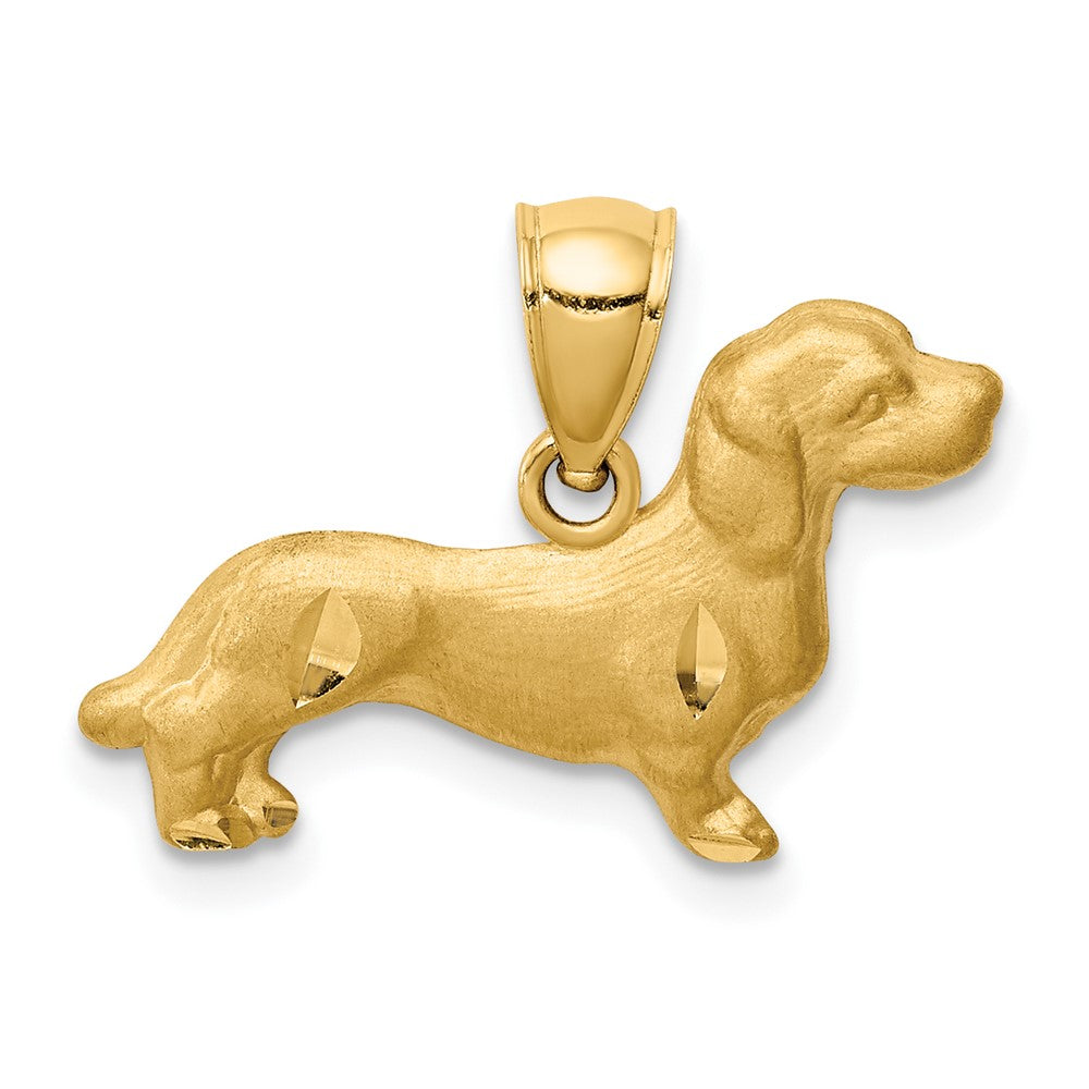 Gold Polished Dog Pendants