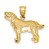 Gold Polished Dog Pendants