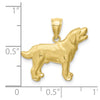 Gold Polished Dog Pendants