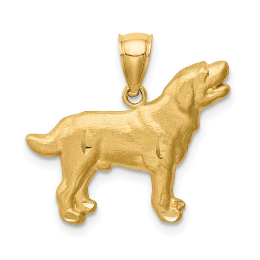 Gold Polished Dog Pendants