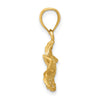 Gold Polished Flower Pendants